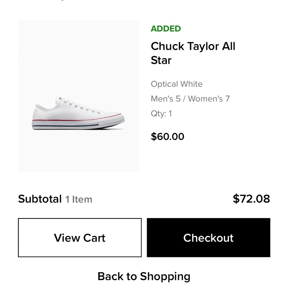 White converse all stars 🌟 retails $60 ($72 with shipping). Price reduced!!